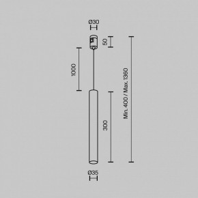 Подвесной светильник Maytoni Focus Led TR155-1-5W3K-B в Надыме - nadym.ok-mebel.com | фото 5