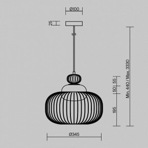 Подвесной светильник Maytoni Levitation MOD376PL-01G в Надыме - nadym.ok-mebel.com | фото 5