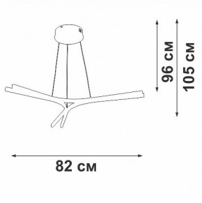 Подвесной светильник Vitaluce V2708 V2708-0/3S в Надыме - nadym.ok-mebel.com | фото 3