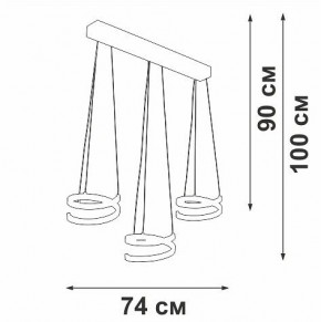 Подвесной светильник Vitaluce V3047 V3047-1/3S в Надыме - nadym.ok-mebel.com | фото 4