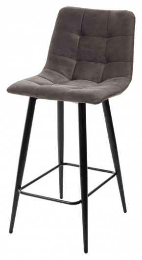 Полубарный стул CHILLI-QB графит #14, велюр / черный каркас (H=66cm) М-City в Надыме - nadym.ok-mebel.com | фото 1