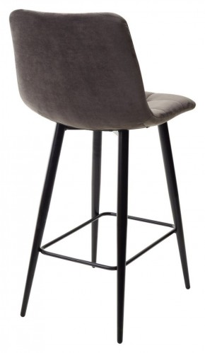 Полубарный стул CHILLI-QB графит #14, велюр / черный каркас (H=66cm) М-City в Надыме - nadym.ok-mebel.com | фото 4