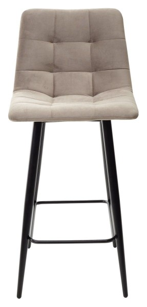 Полубарный стул CHILLI-QB латте #25, велюр / черный каркас (H=66cm) М-City в Надыме - nadym.ok-mebel.com | фото 1