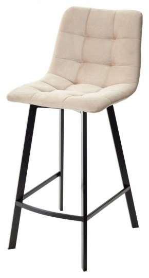 Полубарный стул CHILLI-QB SQUARE бежевый #5, велюр / черный каркас (H=66cm) М-City в Надыме - nadym.ok-mebel.com | фото