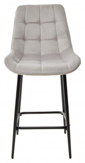 Полубарный стул ХОФМАН, цвет H-09 Светло-серый, велюр / черный каркас H=63cm М-City в Надыме - nadym.ok-mebel.com | фото 5