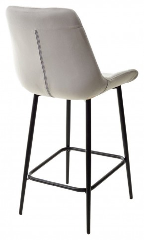 Полубарный стул ХОФМАН, цвет H-09 Светло-серый, велюр / черный каркас H=63cm М-City в Надыме - nadym.ok-mebel.com | фото 6