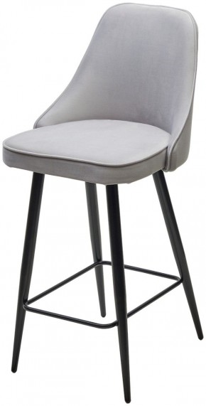 Полубарный стул NEPAL-PB СВЕТЛО- СЕРЫЙ BM-4, велюр/ черный каркас (H=68cm) М-City в Надыме - nadym.ok-mebel.com | фото
