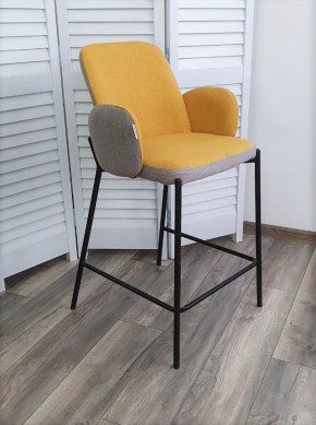 Полубарный стул NYX (H=65cm) VF106 желтый / VF120 серый М-City в Надыме - nadym.ok-mebel.com | фото