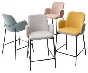 Полубарный стул NYX (H=65cm) VF106 желтый / VF120 серый М-City в Надыме - nadym.ok-mebel.com | фото 2