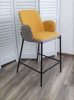 Полубарный стул NYX (H=65cm) VF106 желтый / VF120 серый М-City в Надыме - nadym.ok-mebel.com | фото 3