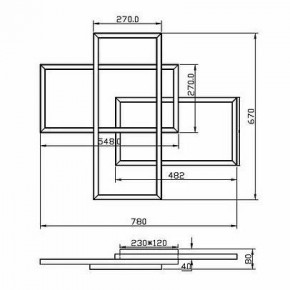 Потолочная люстра Maytoni Line MOD016CL-L80BK в Надыме - nadym.ok-mebel.com | фото 2