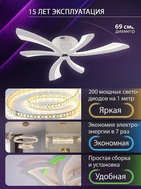 Потолочная люстра Natali Kovaltseva VIO LED LAMPS 81453 в Надыме - nadym.ok-mebel.com | фото 5
