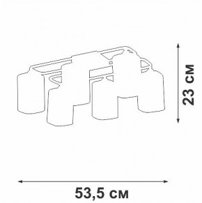Потолочная люстра Vitaluce V3092 V3092-1/6PL в Надыме - nadym.ok-mebel.com | фото 4