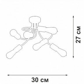 Потолочная люстра Vitaluce V3928 V3928-1/6PL в Надыме - nadym.ok-mebel.com | фото 4
