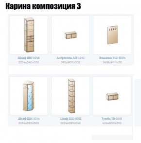 Прихожая Карина (модульная) в Надыме - nadym.ok-mebel.com | фото 8