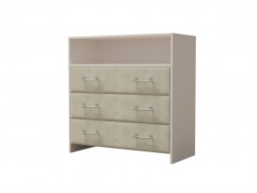 PROxSON Комод Varna (ЛДСП Белая+ткань Белый/Savana Milk (молочный)) 90x40 в Надыме - nadym.ok-mebel.com | фото 2