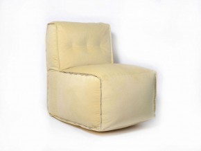Прямое модульное бескаркасное кресло Комфорт (Желтый велюр) в Надыме - nadym.ok-mebel.com | фото