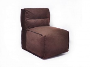 Прямое модульное бескаркасное кресло Комфорт (Шоколад велюр) в Надыме - nadym.ok-mebel.com | фото