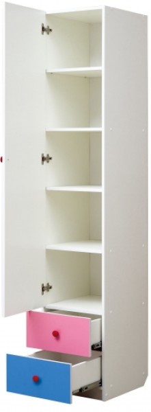 Шкаф 1-но дверный с ящиками и фотопечатью Совята 1.1 (400) в Надыме - nadym.ok-mebel.com | фото 2