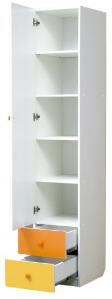 Шкаф 1-но дверный с ящиками и зеркалом Радуга (400) в Надыме - nadym.ok-mebel.com | фото 2