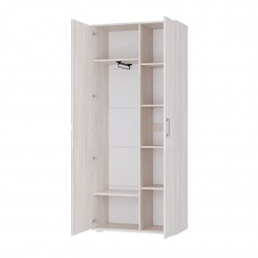 Шкаф 2-х створчатый Флоренция (ясень белый) в Надыме - nadym.ok-mebel.com | фото 2