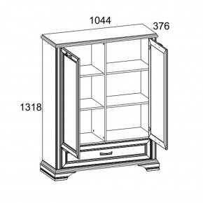 Шкаф 2D1SL, MONAKO, цвет Сосна винтаж/дуб анкона в Надыме - nadym.ok-mebel.com | фото 3