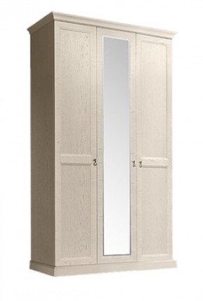 Шкаф 3-х дверный (с зеркалом) для платья и белья Венеция дуб седан (ВНШ1/3) в Надыме - nadym.ok-mebel.com | фото