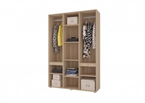 Шкаф 3-х створчатый АНТАЛИЯ (Сонома/Графит софт) в Надыме - nadym.ok-mebel.com | фото 2