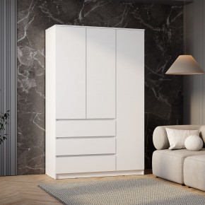 Шкаф 3-х створчатый Симпл ШК-08 (белый) в Надыме - nadym.ok-mebel.com | фото 3