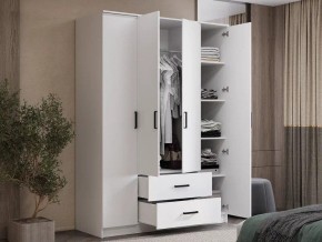 Шкаф 4-х створчатый Титан (белый) в Надыме - nadym.ok-mebel.com | фото 4