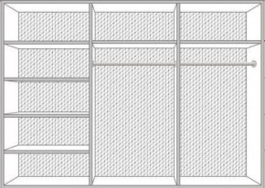 Шкаф 6-ти дверный с зеркалами (08.246) Ирина (беж) в Надыме - nadym.ok-mebel.com | фото 2