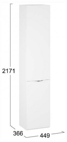 Шкаф для белья Глосс СМ-319.07.011 в Надыме - nadym.ok-mebel.com | фото 4