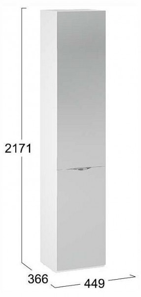 Шкаф для белья Глосс СМ-319.07.012 в Надыме - nadym.ok-mebel.com | фото 4