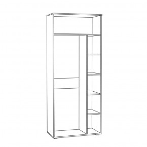 Шкаф для одежды 1751 Бьянка в Надыме - nadym.ok-mebel.com | фото 2