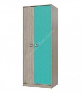Шкаф для одежды Сити (Арт. 6-9411) Дуб Сонома/Аква в Надыме - nadym.ok-mebel.com | фото