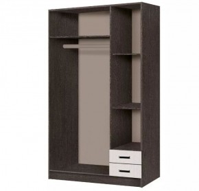 Шкаф распашной Эконом (Венге/Дуб Белфорд) в Надыме - nadym.ok-mebel.com | фото 2
