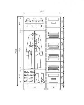 Шкаф-купе ХИТ 22-4-12-88 (420) в Надыме - nadym.ok-mebel.com | фото 5