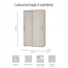Шкаф-купе ШКК-11 (ясень белый) в Надыме - nadym.ok-mebel.com | фото 7