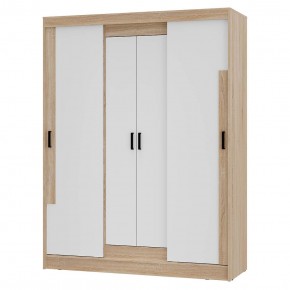 Шкаф-купе Смарт ШКК-06 (дуб сонома/белый) в Надыме - nadym.ok-mebel.com | фото 2