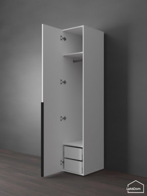 Шкаф Linnea MHR-1-3 2050х400х510 (Белый-М 11.1.2) в Надыме - nadym.ok-mebel.com | фото 5