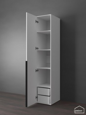 Шкаф Linnea MHR-1-3 2050х400х510 (Белый-М 11.1.2) в Надыме - nadym.ok-mebel.com | фото 5