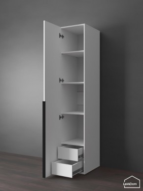 Шкаф Linnea MHR-1-3 2050х400х510 (Белый-М 11.1.2) в Надыме - nadym.ok-mebel.com | фото 6