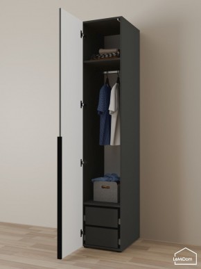 Шкаф Linnea MHR-1-3 2050х400х510 (Графит-М 11.1.25) в Надыме - nadym.ok-mebel.com | фото 5