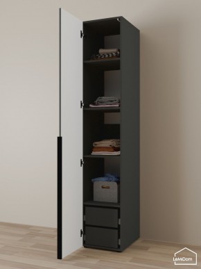 Шкаф Linnea MHR-1-4 2050х400х510 (Графит-М 11.1.25) в Надыме - nadym.ok-mebel.com | фото 5