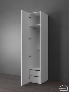 Шкаф Linnea MHR-1PO-3 2050х400х510 (Белый-М 11.1.2) в Надыме - nadym.ok-mebel.com | фото 4