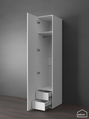 Шкаф Linnea MHR-1PO-3 2050х400х510 (Белый-М 11.1.2) в Надыме - nadym.ok-mebel.com | фото 5