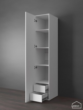 Шкаф Linnea MHR-1PO-4 2050х400х510 (Белый-М 11.1.2) в Надыме - nadym.ok-mebel.com | фото 4