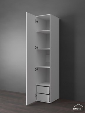 Шкаф Linnea MHR-1PO-4 2050х400х510 (Белый-М 11.1.2) в Надыме - nadym.ok-mebel.com | фото 5