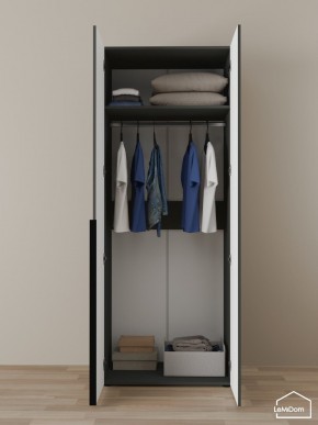 Шкаф Linnea MHR-2 2050х800х510 (Графит-М 11.1.25) в Надыме - nadym.ok-mebel.com | фото 4