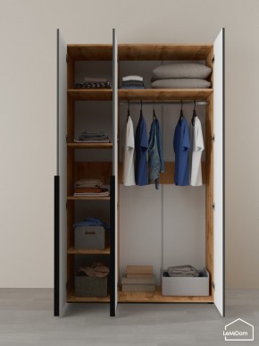 Шкаф Linnea MHR-3-1 2050х1200х510 (ДВ-М 11.1.25) в Надыме - nadym.ok-mebel.com | фото 4